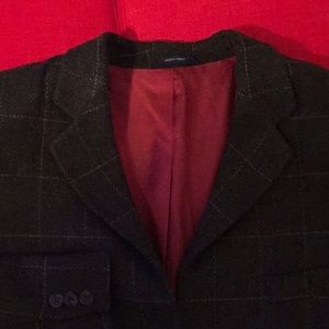 Vintage Gap Brown Windowpane Wool Sportcoat
